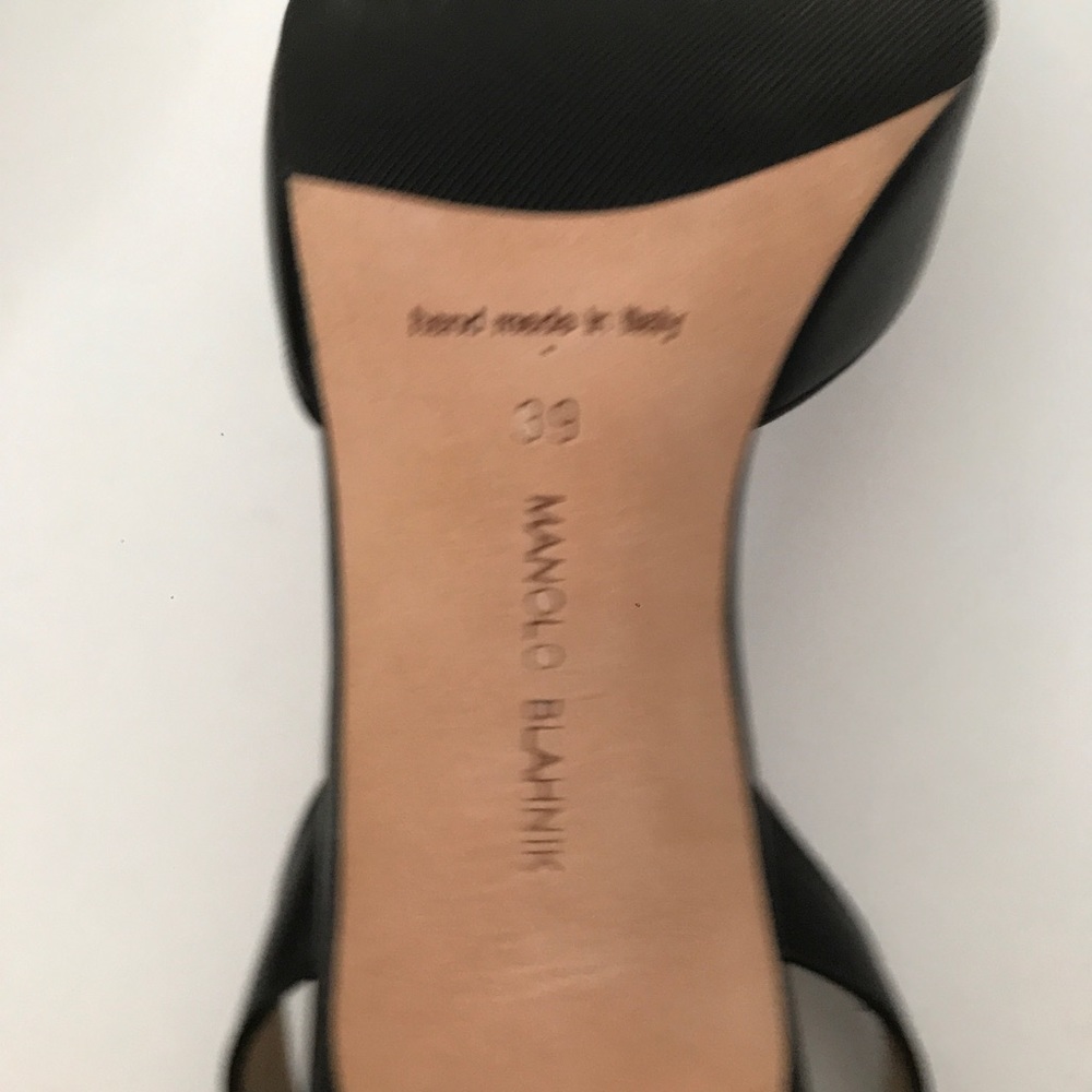 ✨SOLD✨ Manolo Blahnik Carolyne Slingback Leather Pumps - Picture 7 of 10